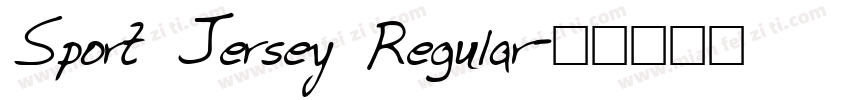 Sport Jersey Regular字体转换